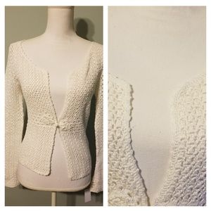 Lilly Pulitzer crochet white cardigan small